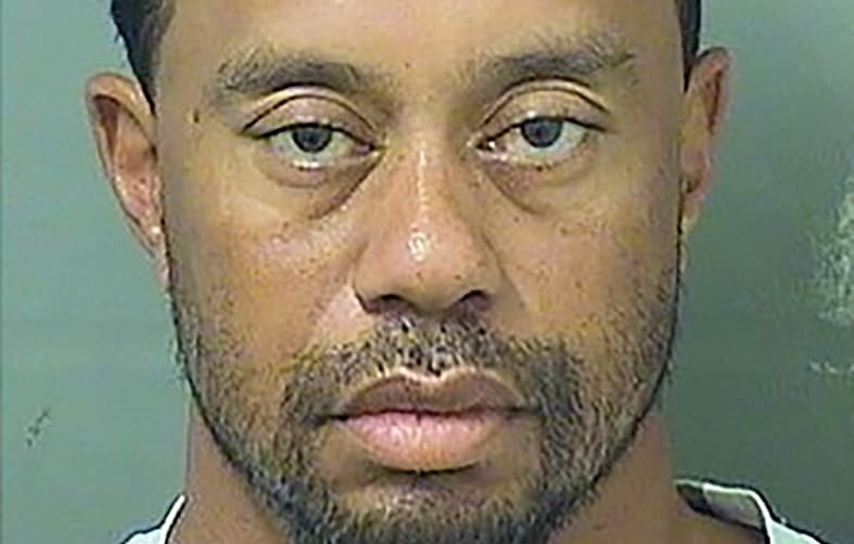 This photo released by the Palm Beach County Sheriff’s Office shows Tiger Woods following his arrest.