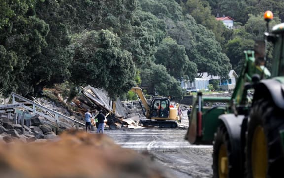 A person who was trapped after their property collapsed at Orua Bay on the Āwhitu Peninsula has been rescued by Fire and Emergency New Zealand.