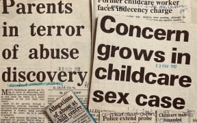 Newspaper clippings covering the Civic Creche case