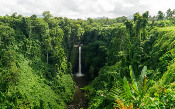 Sopoaga Falls, Samoa.