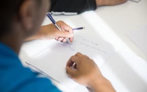 Students at Pacific Advance Secondary School. Note only use identifying pictures for stories about PASS - only non-identifiying pictures may be reused.