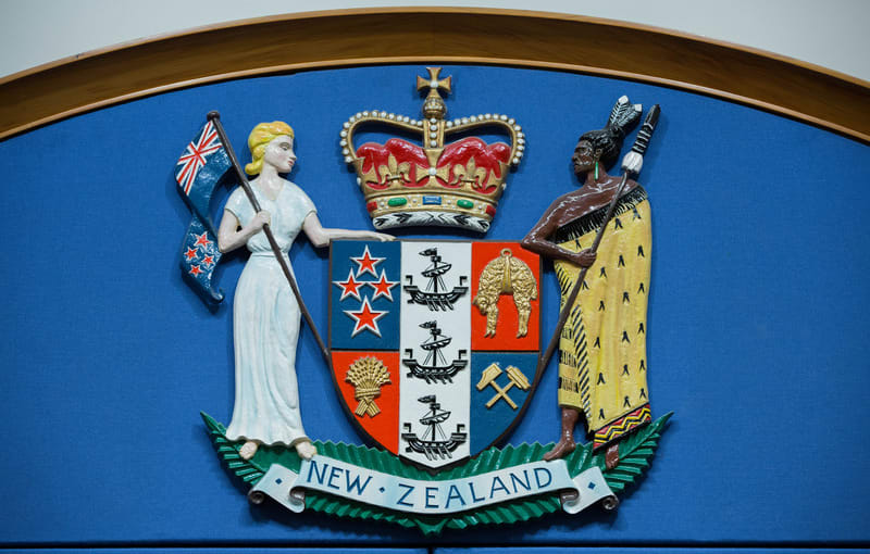 Coat of Arms inside the High Court in Rotorua