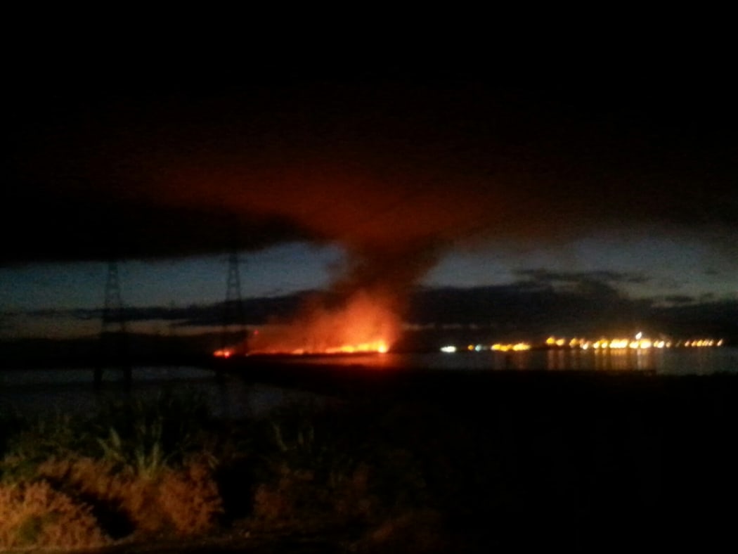 The fire had grown to 100ha this evening, Fire and Emergency said.
