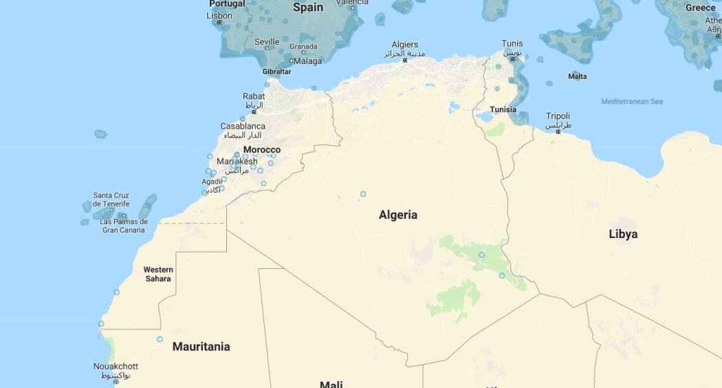 Map of Algeria.