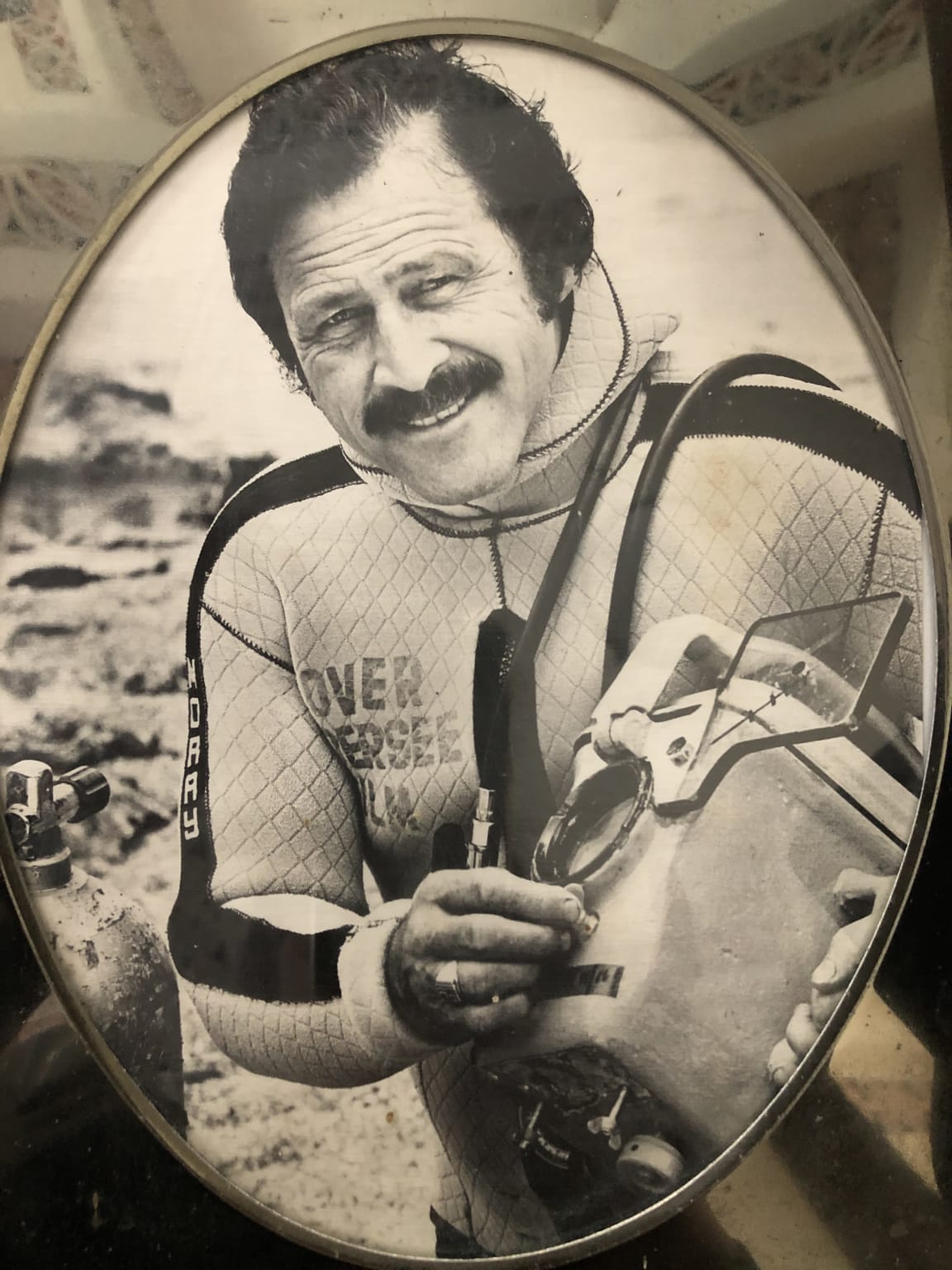 Dover Samuels as a diver
