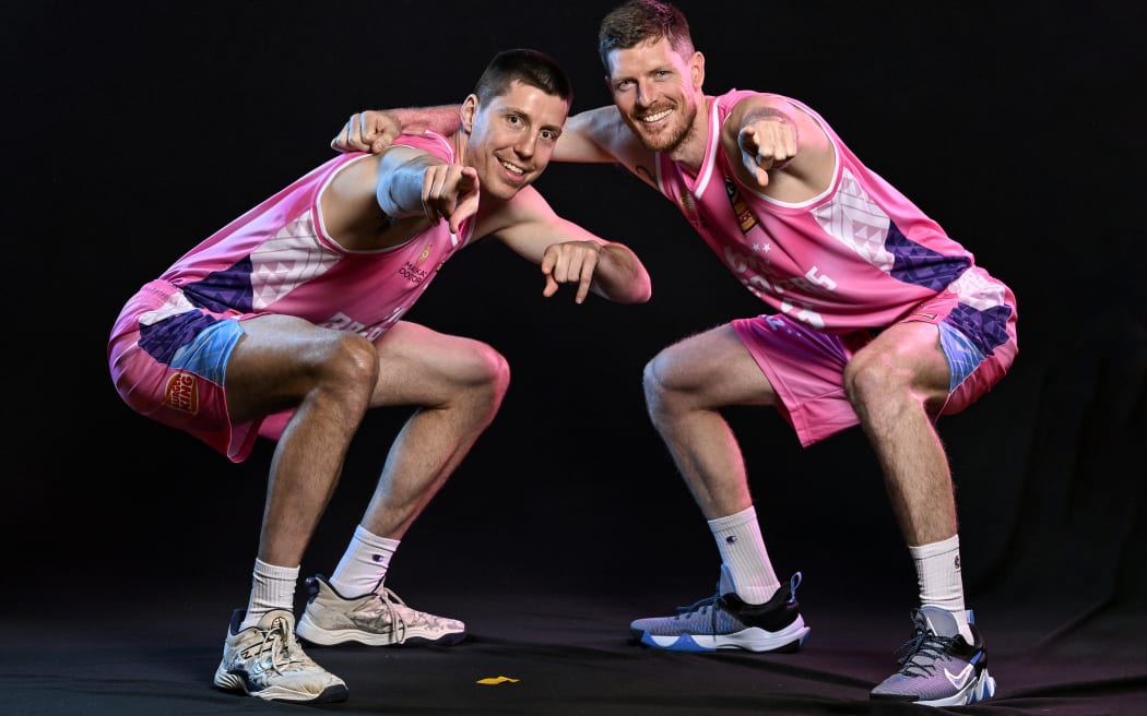 Dane Pineau and Cameron Gliddon. BNZ Breakers