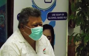 Leausa Dr Take Naseri fronts the media