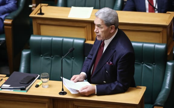 Winston Peters in the House