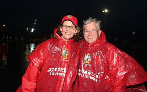 Lions fans in Wellington before the second Test.