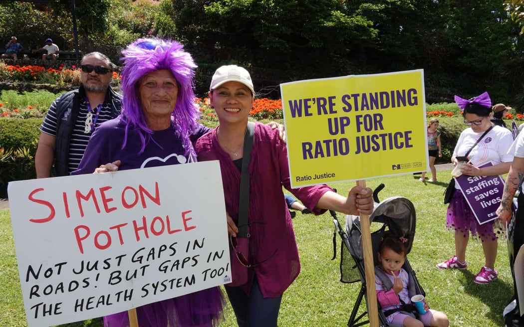 'Mega strike' protesters in Whangārei.