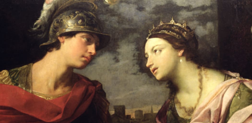 Mythical lovers Dido and Aeneas
