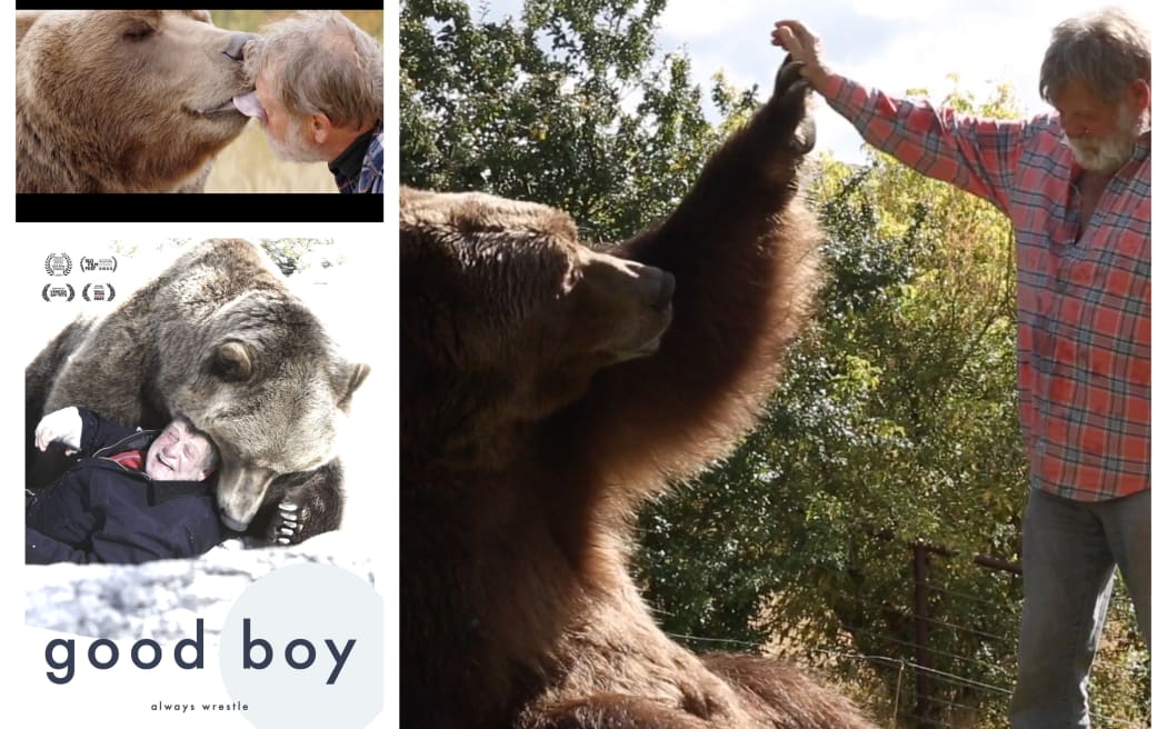 Russell Chadwick and a 1500 pound grizzly bear