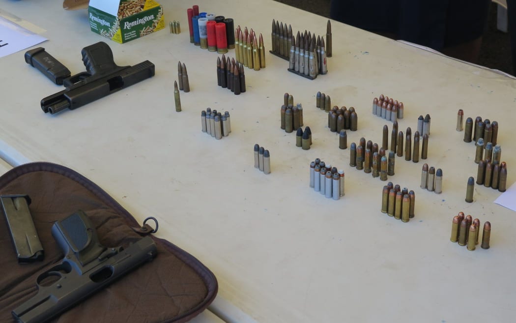 Ammunition that has been confiscated by Samoa Police