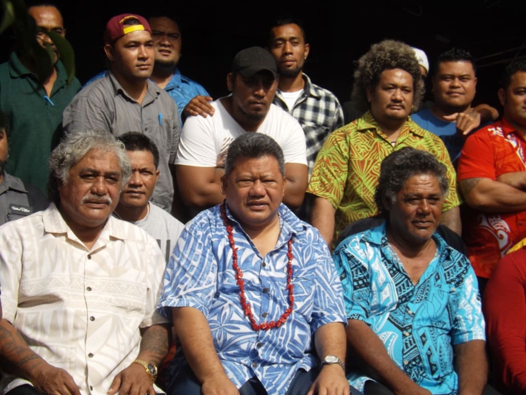 Samoa director general of health Dr Take Naseri (centre) with some of the tattooists