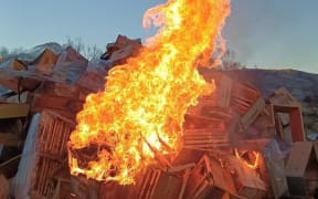 Beekeeper Steven Brown's hives