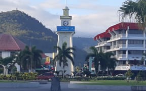 Apia's town clock.