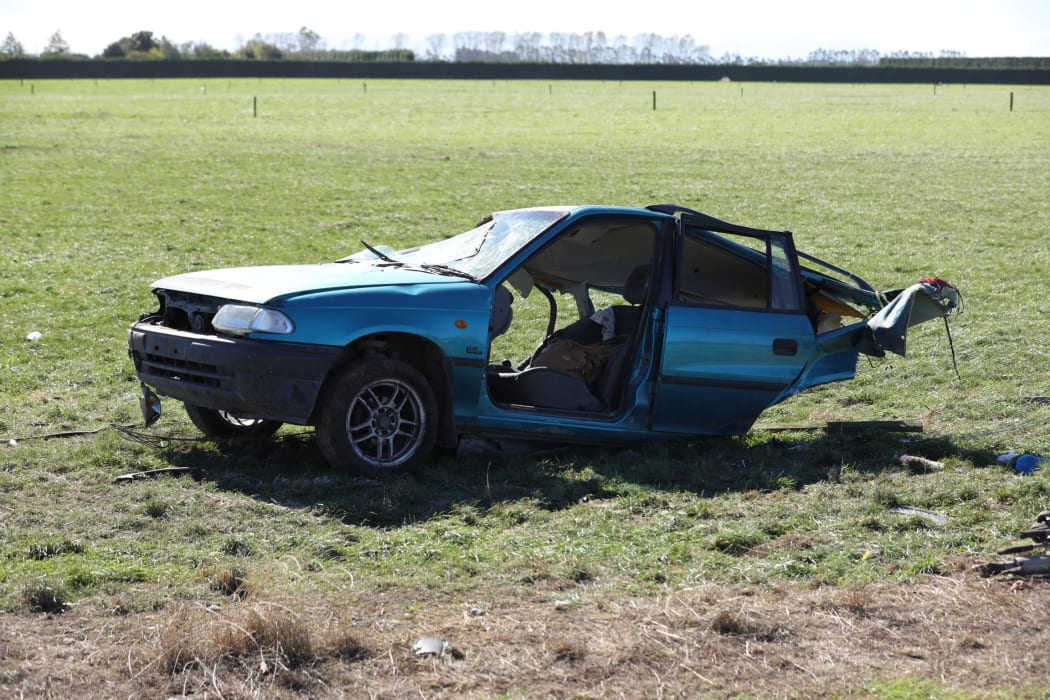 A car crash near Ashburton claimed the lives on two young children and an adult.