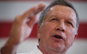 John Kasich at a campaign event on 25 April in Maryland.