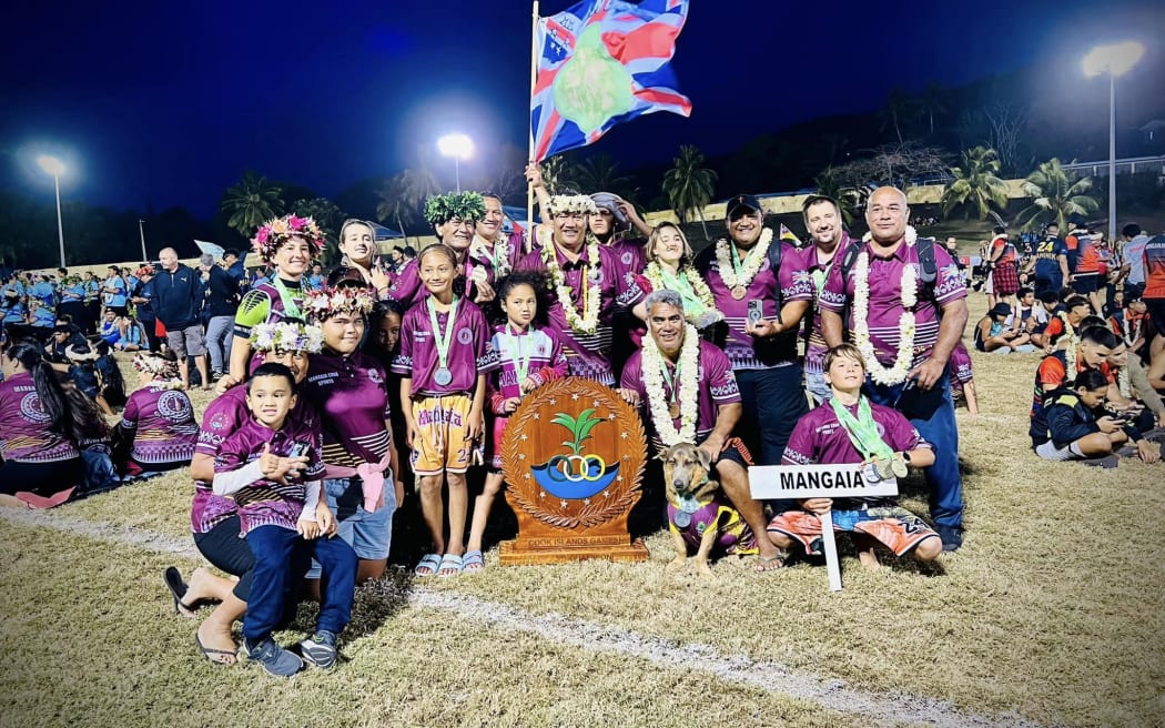 Mangaia win the coveted Cook Islands Games 2024 Opens Trophy.