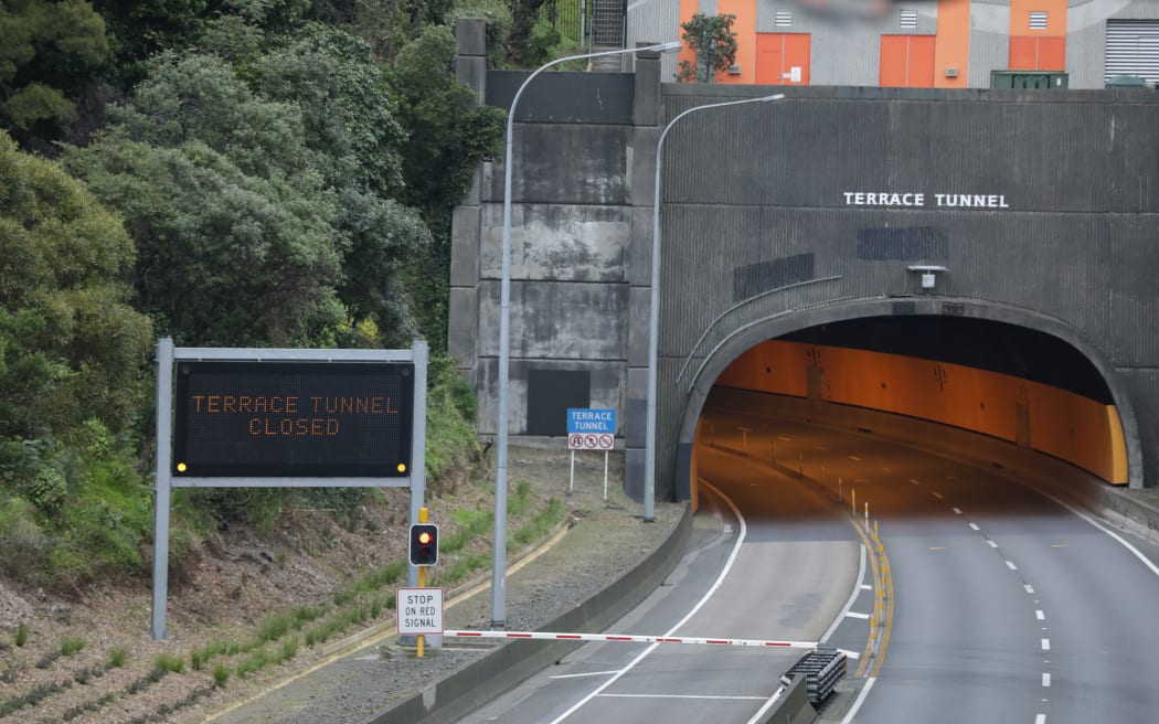Terrace Tunnel closed after crash.