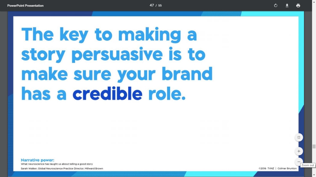 One of the key messages Nigel Latta gave to a TVNZ Sales audience.
