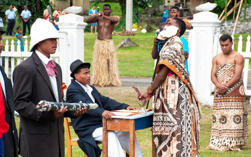 Re-enactment of Fiji's Deed of Cession to the United Kingdom, Levuka, 10-October-2023