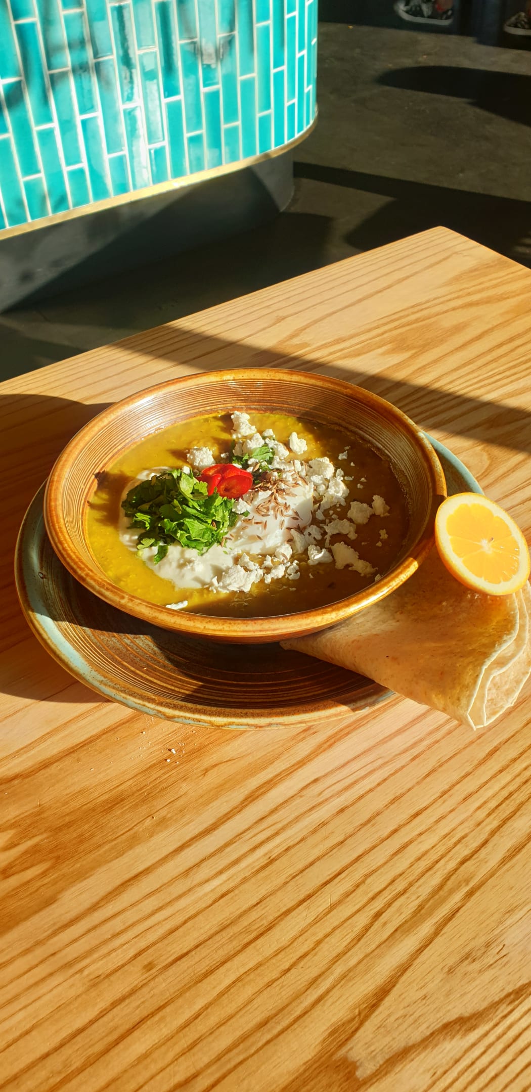 Breakfast Dahl at Foundation Cafe Tauranga