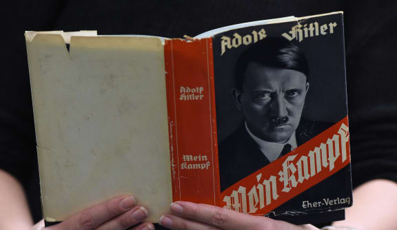 The original Mein Kampf book was written by Hitler when he was in prison in the mid 1920s.
