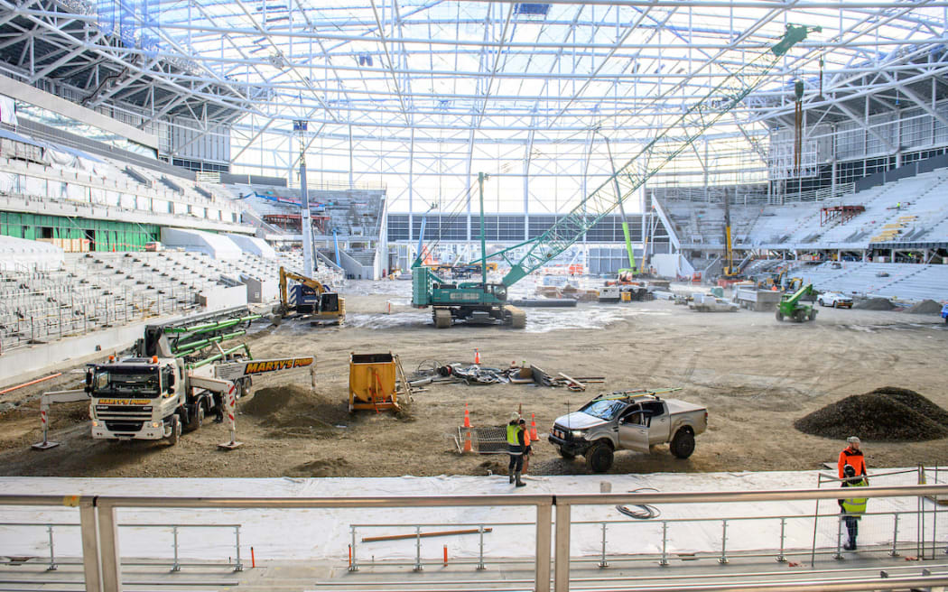 One NZ Stadium under construction.
