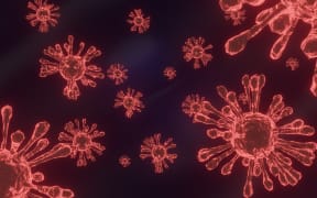 Vector virus, bacteria, cells 3D rendering on blue background. Coronavirus 2019-nCov novel coronavirus concept. Covid-19
