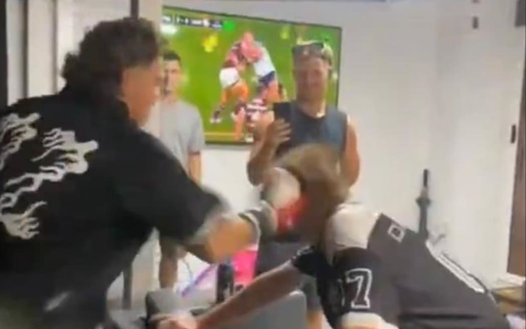 Reece Walsh posted on TikTok a video of him striking a friend in the face while wearing a boxing glove.