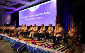 PIF leaders meet in Nadi for retreat in February 2023.