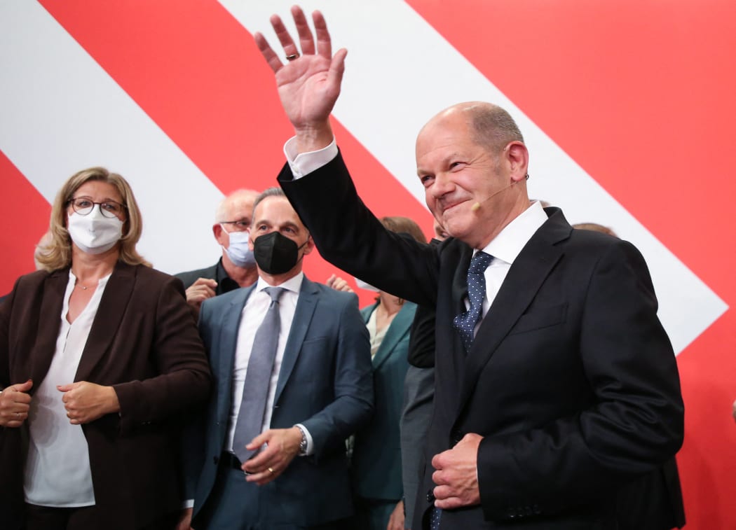 German Finance Minister and Social Democrats' chancellor candidate Olaf Scholz.