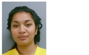 The Facebook message police posted, and the criminal's response.