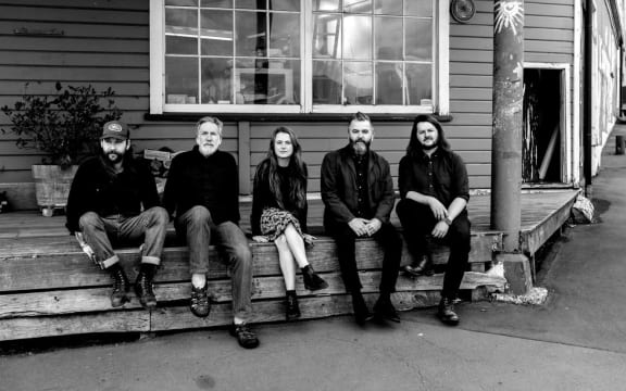 Candice Milner with her band.