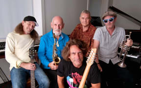 Trip to the Moon; (left to right) Trevor Reekie, Jim Langabeer, Tom Ludvigson, Greg Johnson and Nigel Gavin (front)