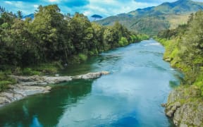 Beautiful scenery at Buller River, South Island, New Zealand