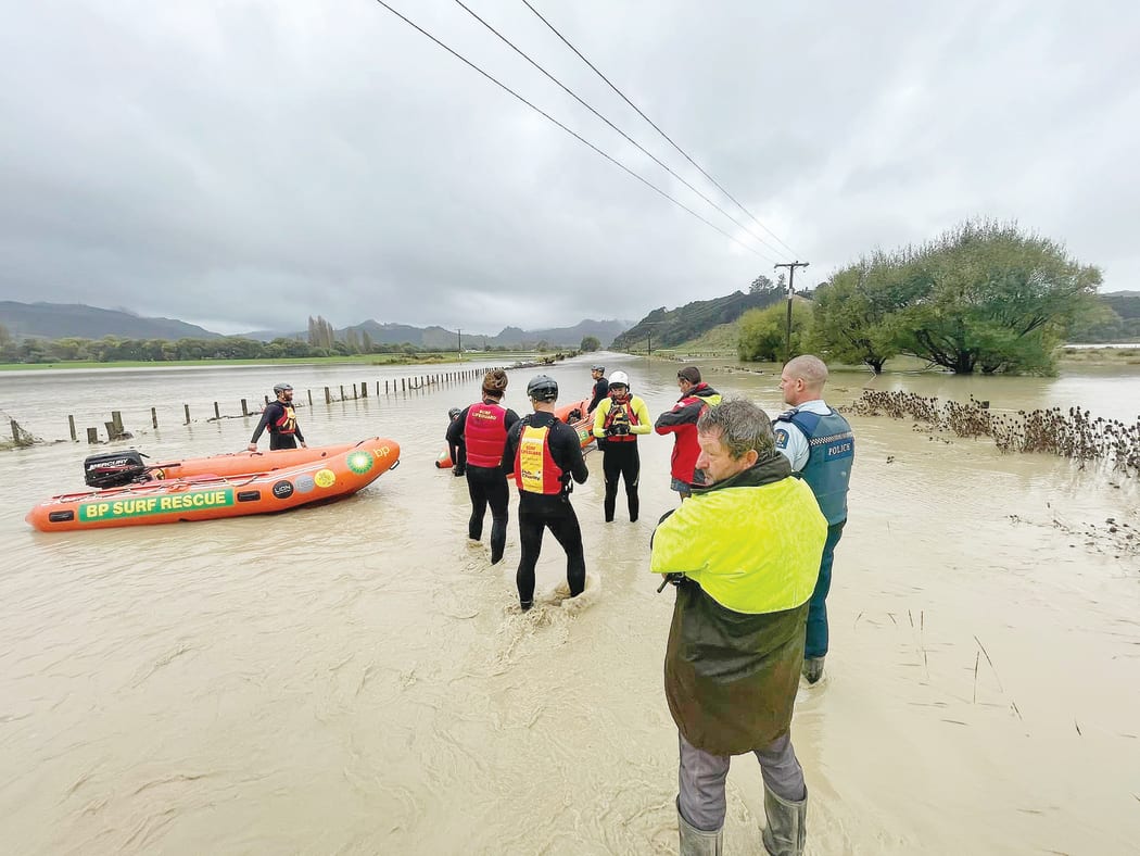 An IRB helping with evacuations in the Mangatuna area on Wednesday.