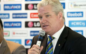 Former Australian cricketer Dean Jones pictured in 2014.
