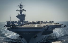 The USS Carl Vinson aircraft carrier.