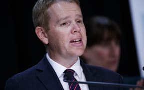 Covid-19 Response Minister Chris Hipkins delivers the Covid Update from the Beehive Theatrette on 9 March 2022.