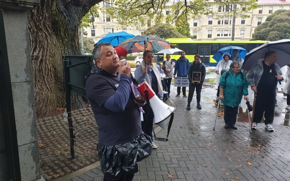 Pharmac protest outside Parliament