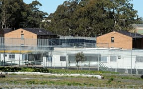 Steel fences surround the Villawood Immigration Detention Centre for refugees in Sydney.
