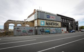 The last building left on the site, the NG building