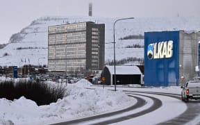 A view of the iron mine of Swedish state-owned mining company LKAB in Sweden’s northernmost city Kiruna.