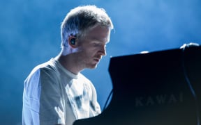 Ólafur Arnalds playing during the Rudolstadt-Festival 2019.