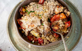 VEGE PATCH, CHEDDAR & OAT CRUMBLE PIES