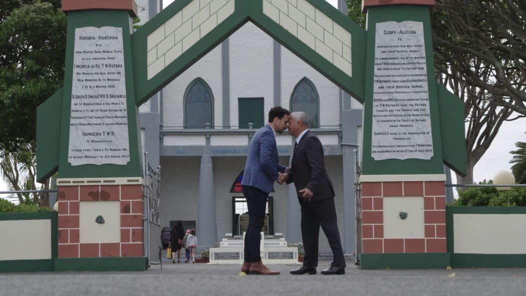 Host James Nokise at Ratana