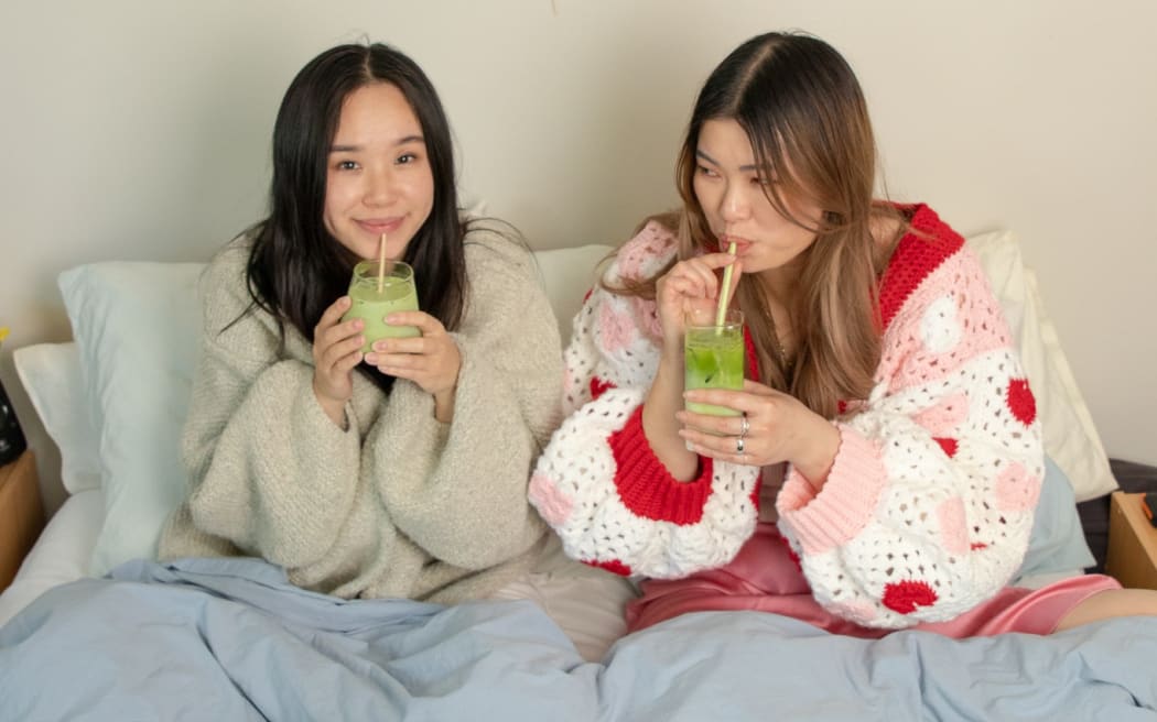 May Chen and Enna Ye, co-owners of Thea matcha.