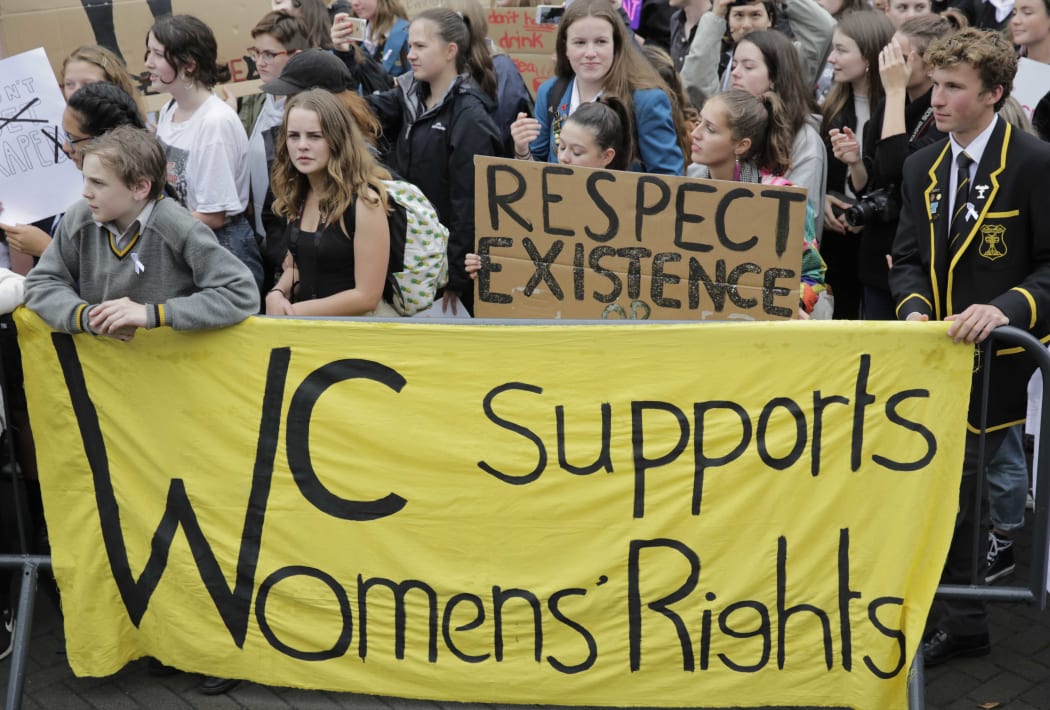 Protest against rape culture.